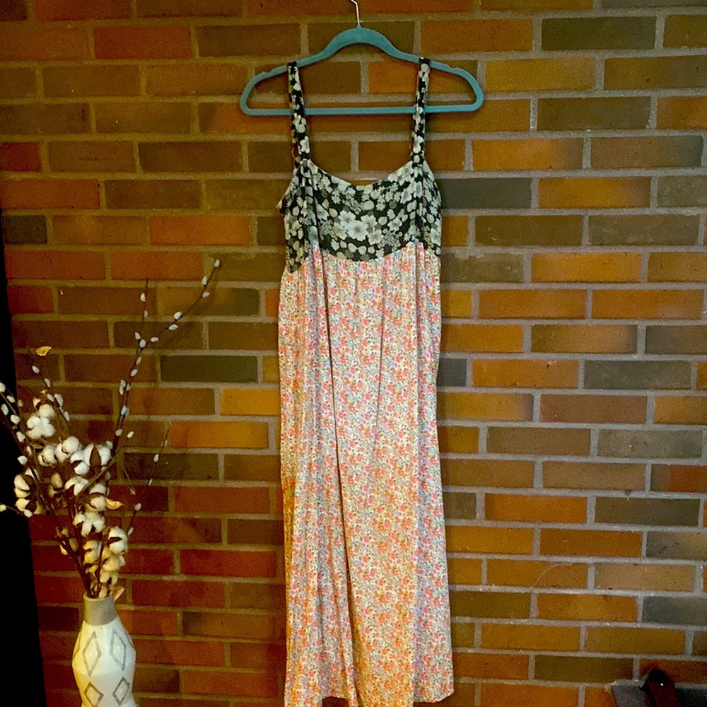 Natural Life floral maxi sundress size L - new in package